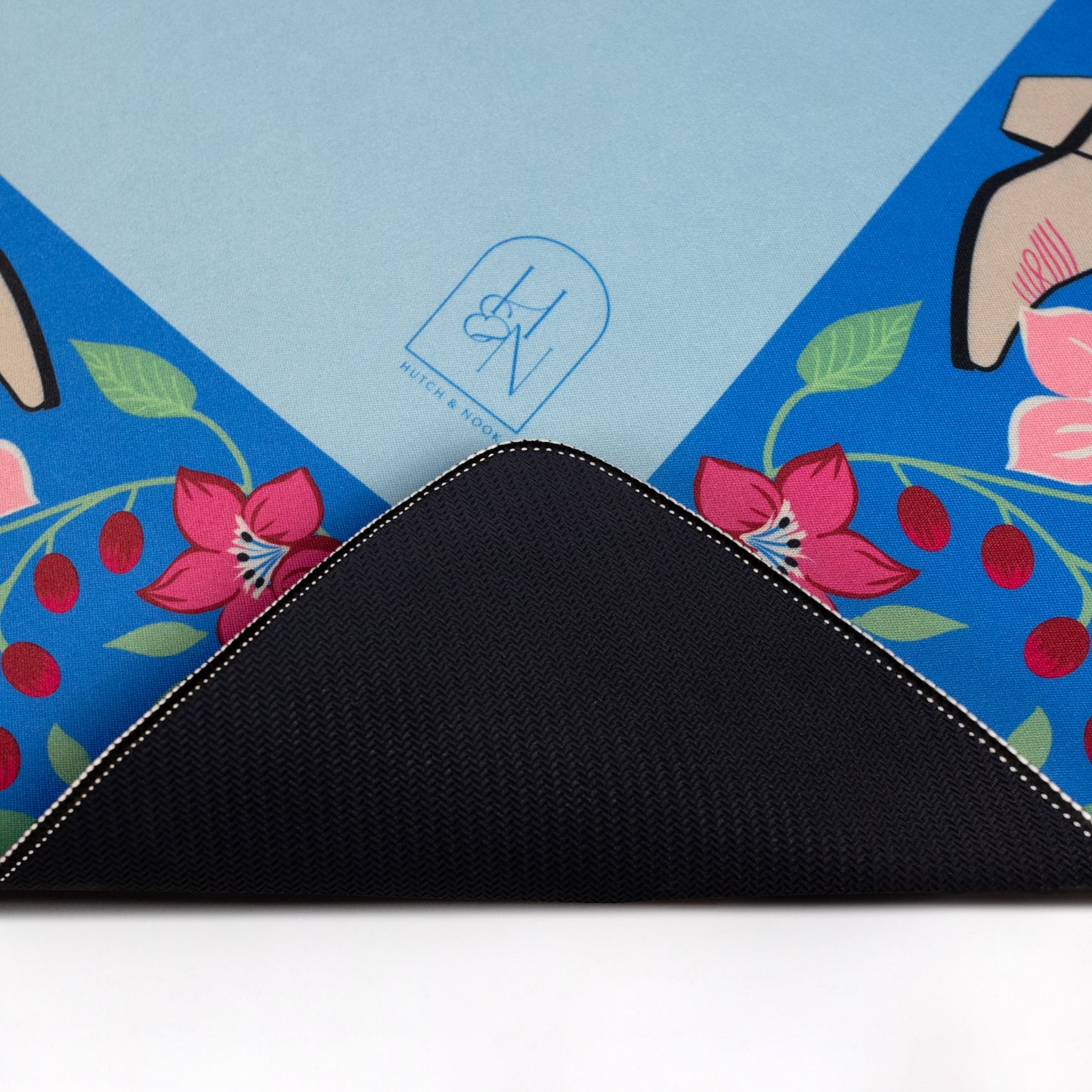 Mahjong Mat - Blue Cowboy Boot