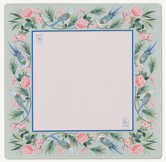 Mahjong Mat - Songbird Bloom